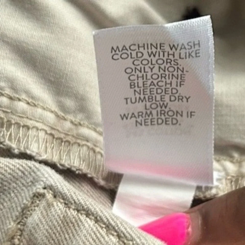 J.Jill Women Size 2 Flat Front‎ Khaki Pants Casual Academia Summer Tweed Formal - Picture 3 of 7